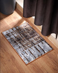 40X60 CM Diamond Doormat | Abstract Grid Grey