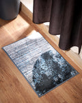 40X60 CM Diamond Doormat | Abstract Grey Blue