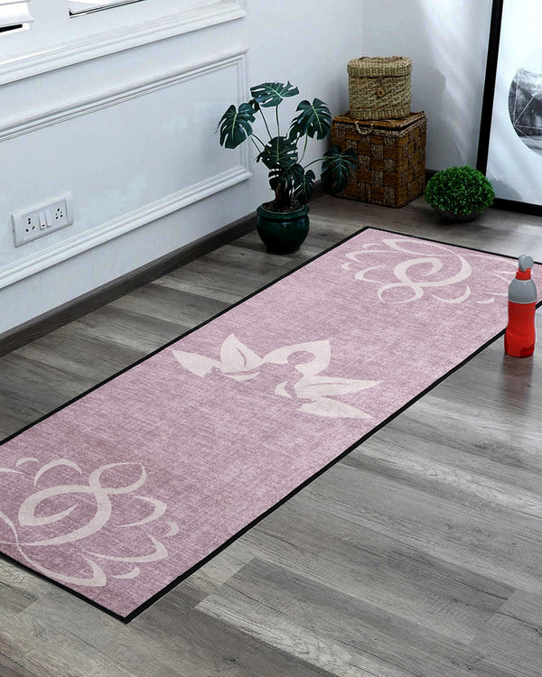 4mm of Pink Lotus Asana Yoga Mat Online | Grhamoy