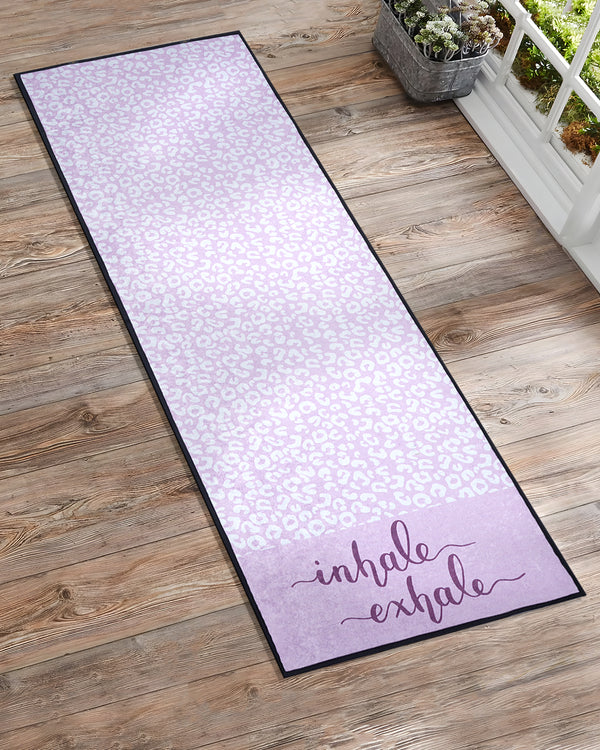 Inhale Exhale Floral Pattern Yoga Mat Online | Grhamoy