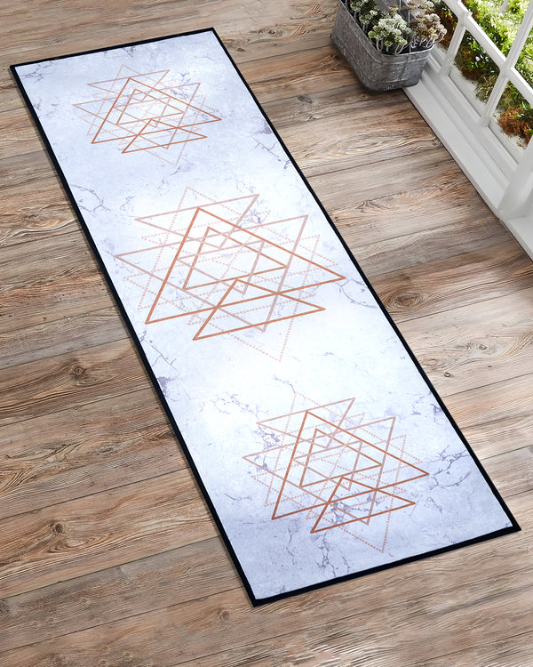 Abstract Triangles Yoga Mat Online | Grhamoy