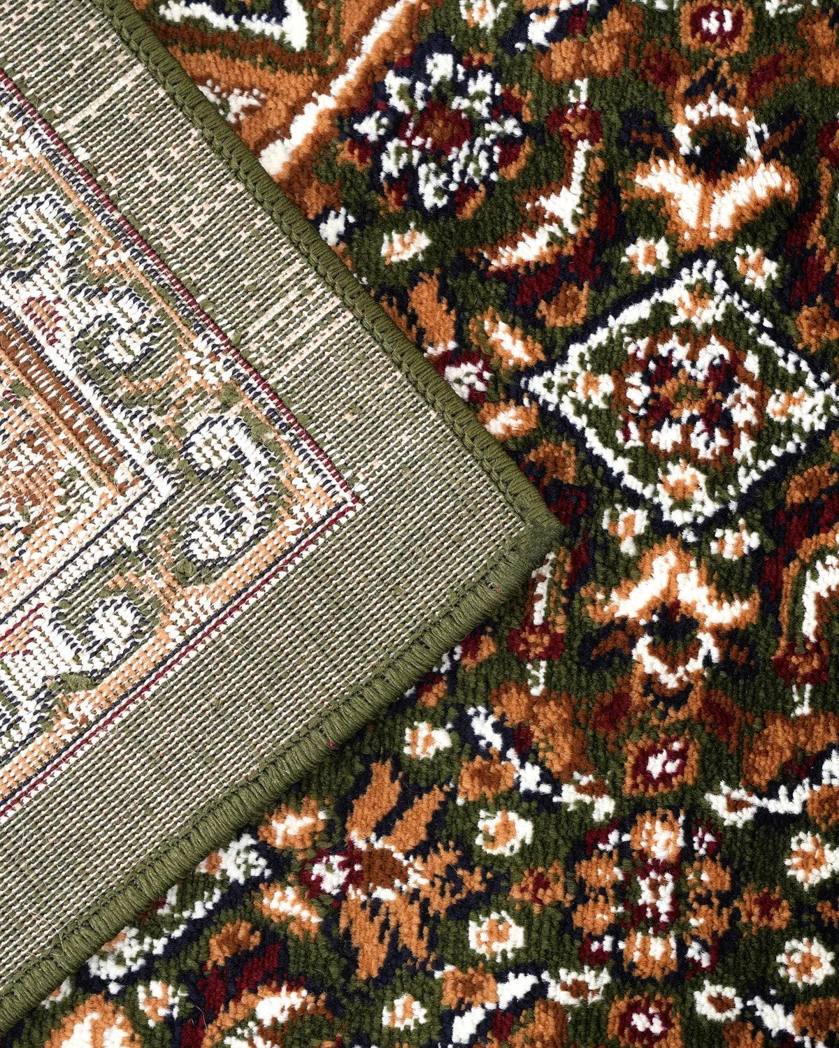 Royal Heritage Medallion Green and Brown Carpet