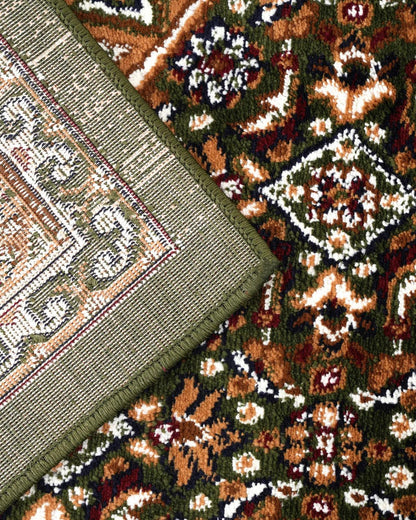 Royal Heritage Medallion Green and Brown Carpet