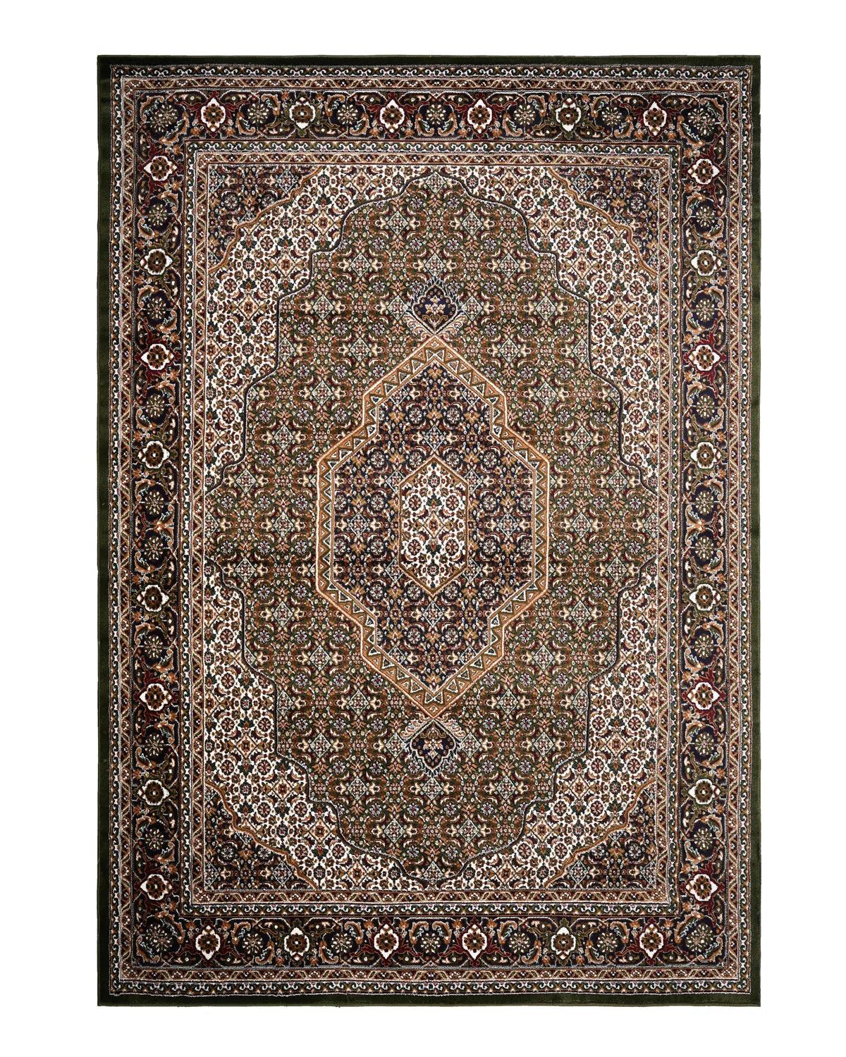 Royal Heritage Medallion Green and Brown Carpet