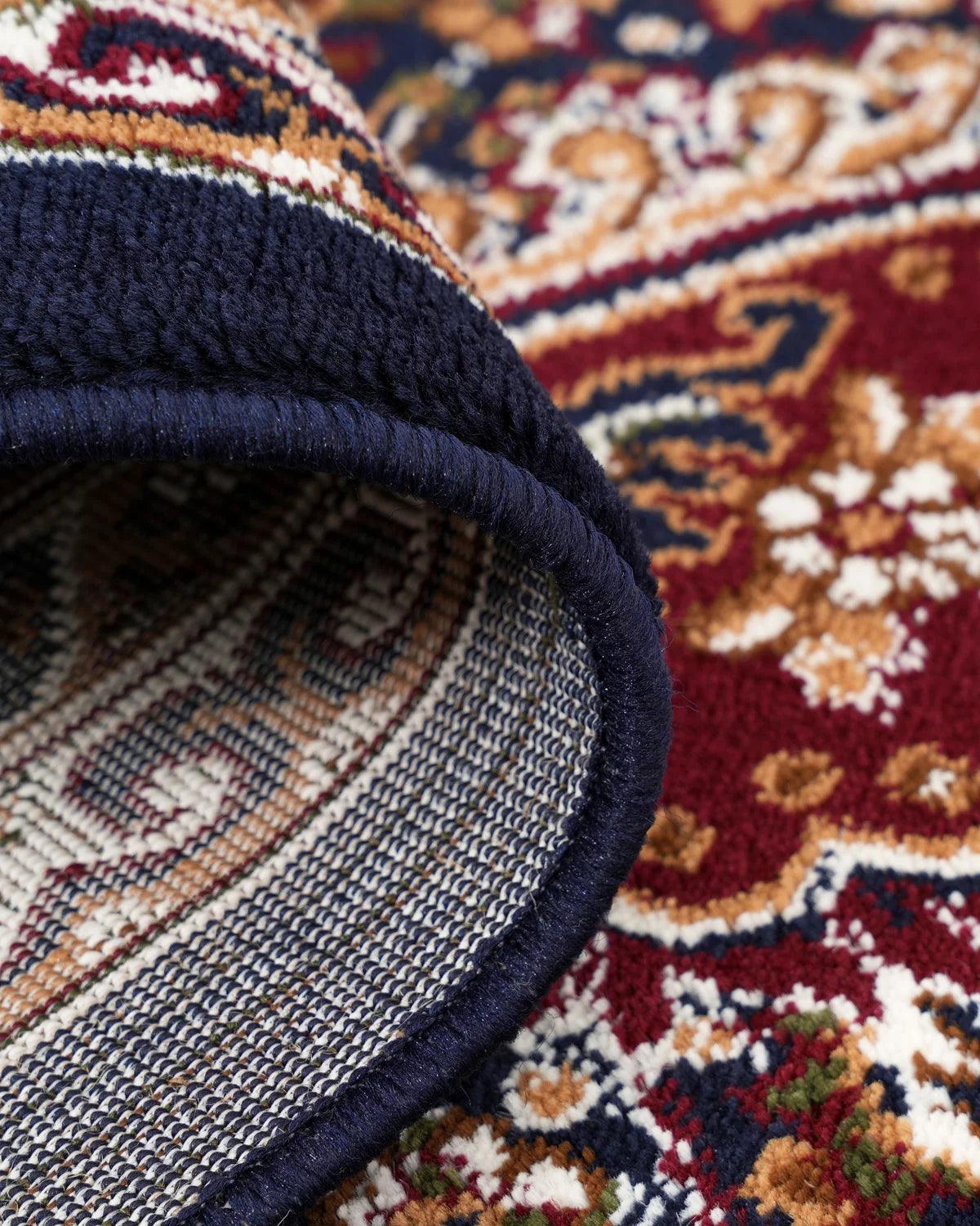 Royal Heritage Medallion Red and Navy Carpet