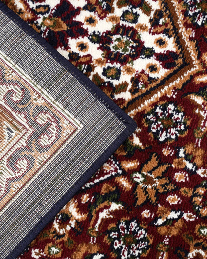 Royal Heritage Medallion Red and Navy Carpet