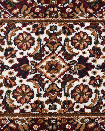 Royal Heritage Medallion Red and Navy Carpet