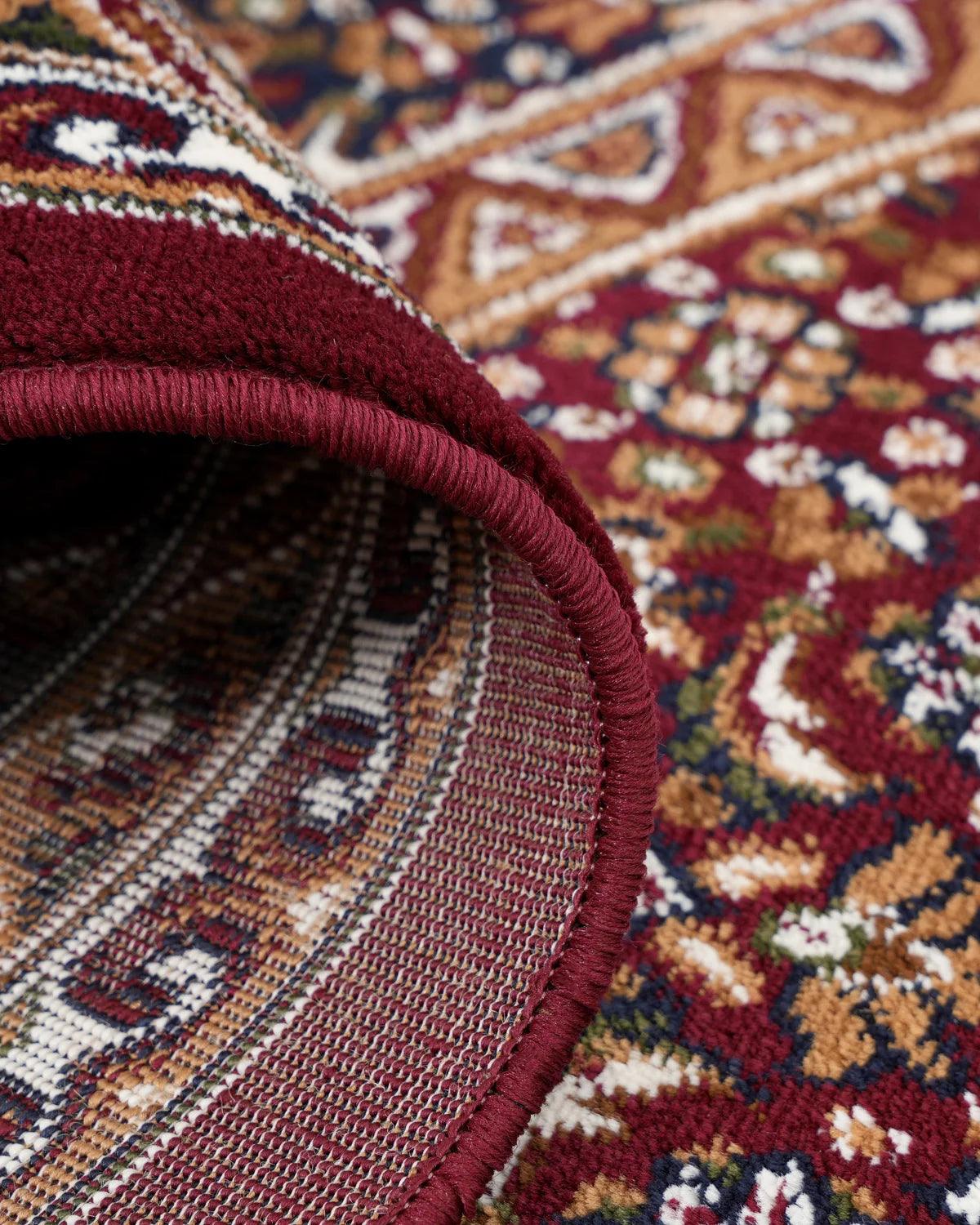 Royal Heritage Medallion Red and Beige Carpet