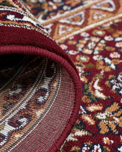 Royal Heritage Medallion Red and Beige Carpet