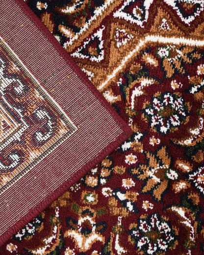 Royal Heritage Medallion Red and Beige Carpet