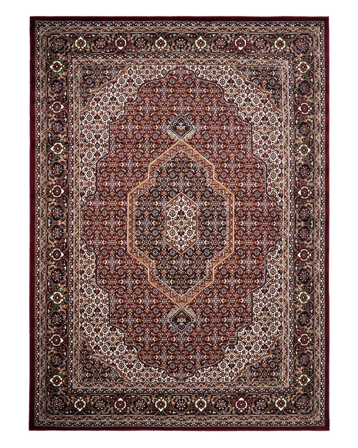 Royal Heritage Medallion Red and Beige Carpet