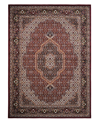 Royal Heritage Medallion Red and Beige Carpet
