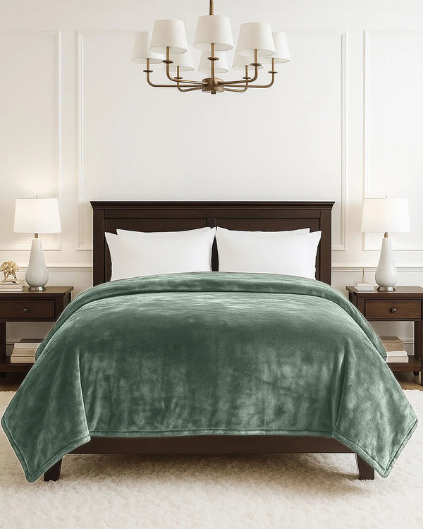 Cosmo AC Blanket | Jungle Green | Flano Fabric