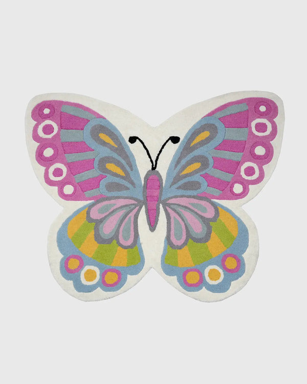 Grhamoy Chico Kids Carpet with Hand Tufted Butterfly