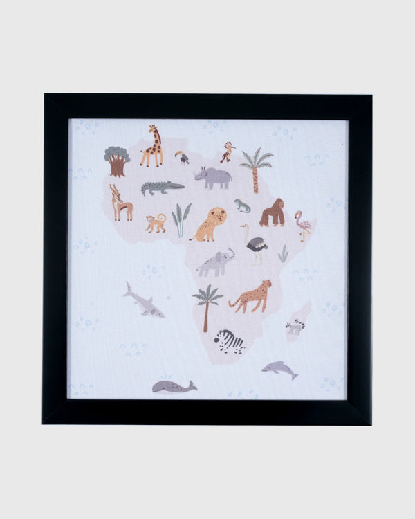 Grhamoy Chico Kids Wall Art with Different Small Animals  Digital Print