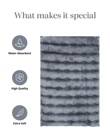 50x80 Cm | Cocoon Bathmat | Light Grey