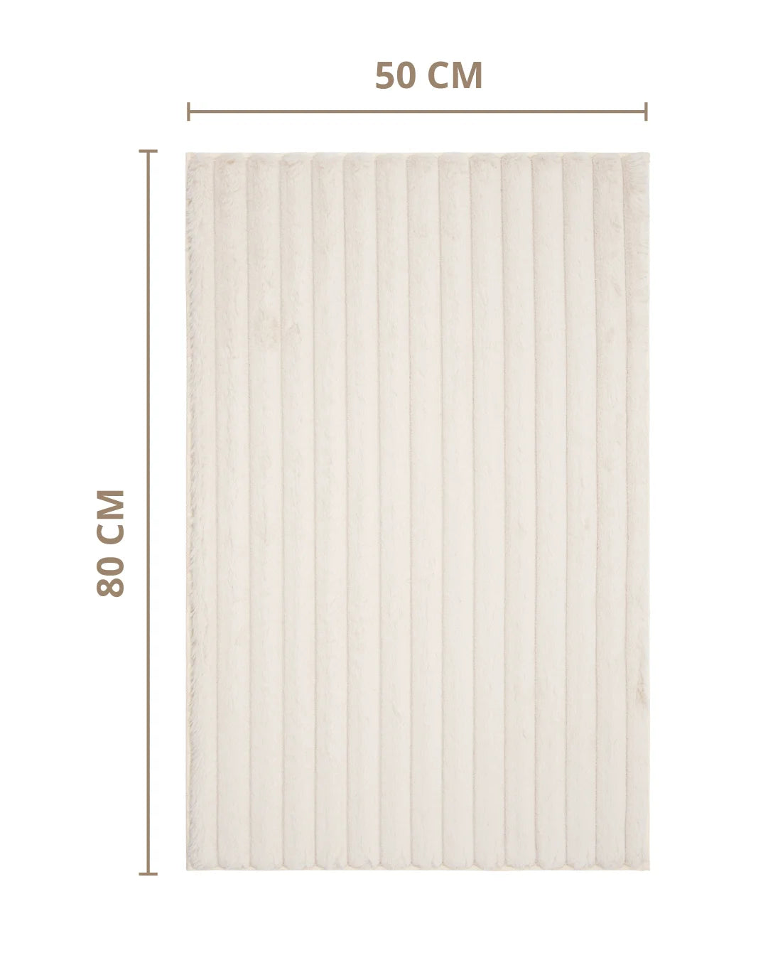 50X80 CM | Pencil Bathmat | Beige