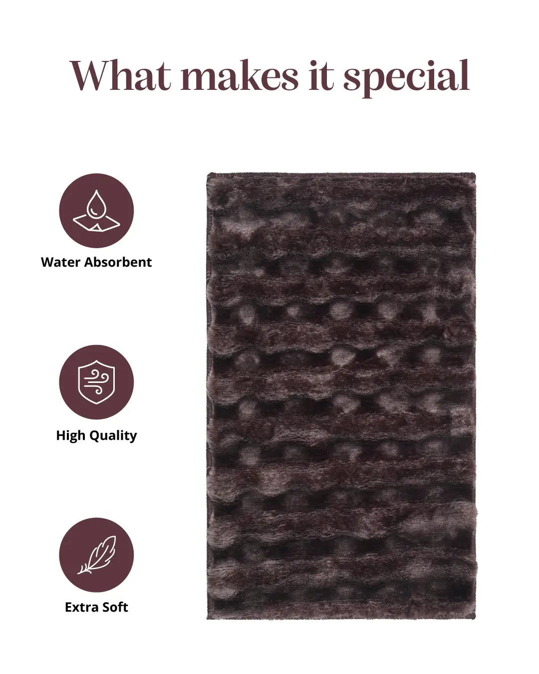 40x60 Cm | Set Of 2 Pcs | Cocoon Bathmat | Mouse