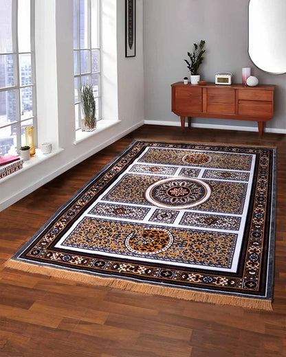 Nour Carpet | Red and Beige