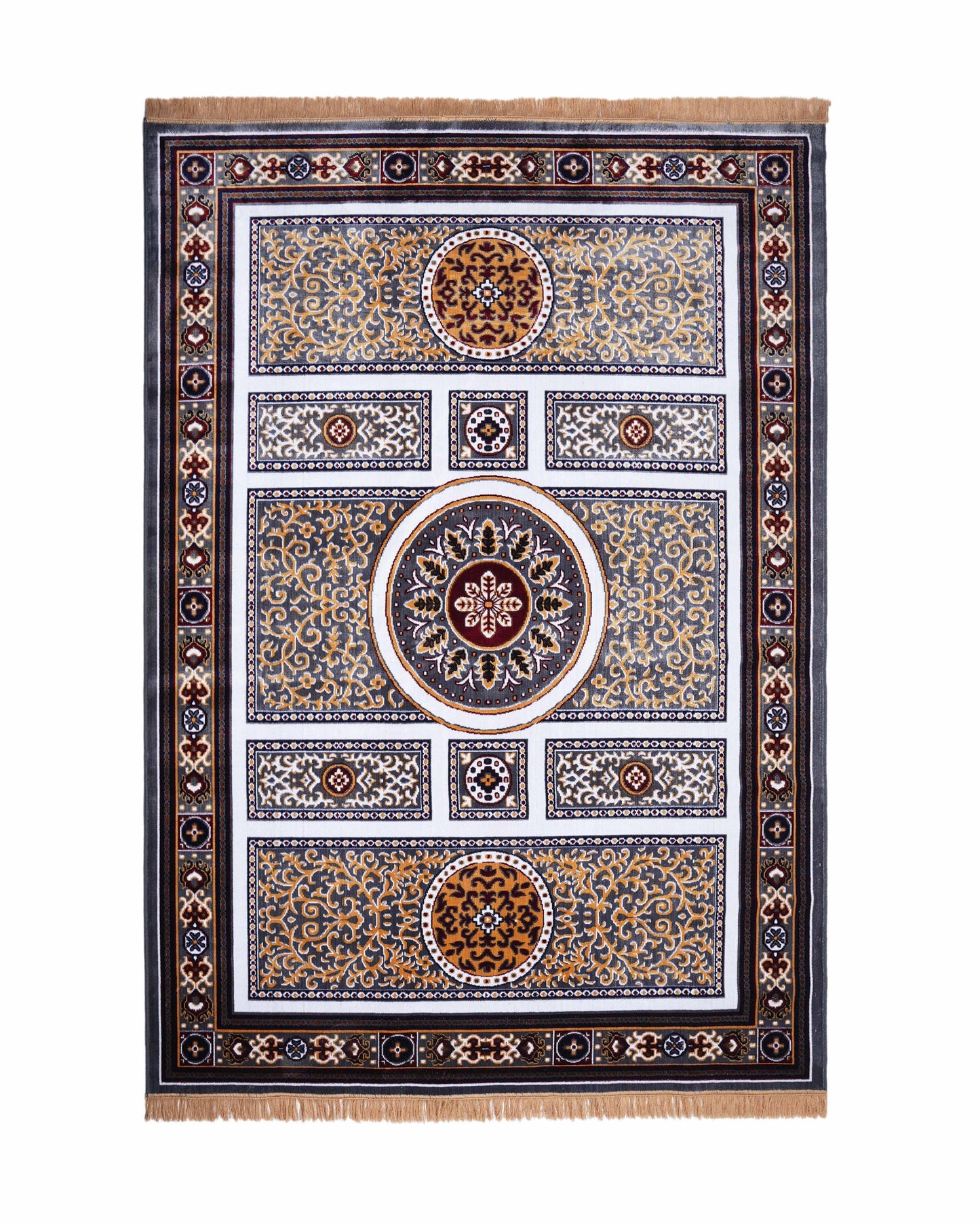 Nour Carpet | Red and Beige