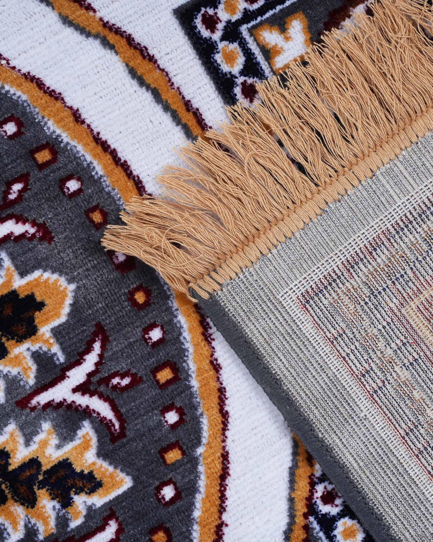 Nour Carpet | Red and Beige