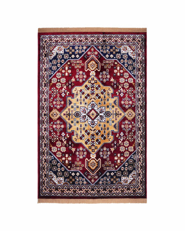 Nour Carpet | Red and Mustard