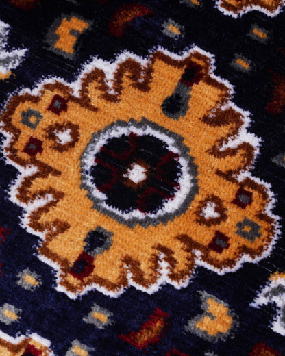 Nour Carpet | Blue and Mustard