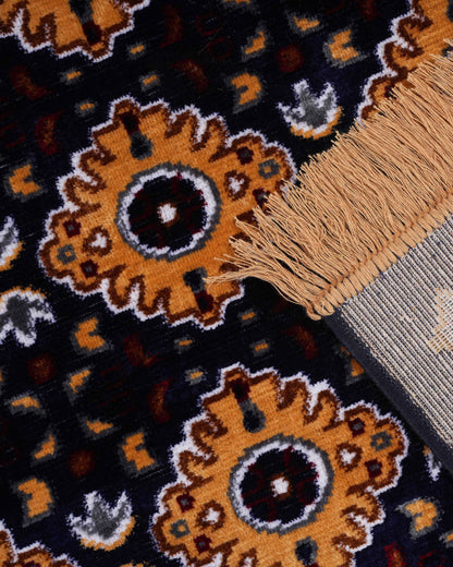 Nour Carpet | Blue and Mustard