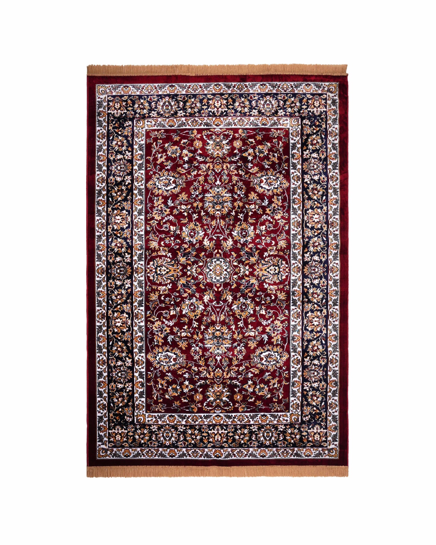 Nour Carpet | Red and Ivory