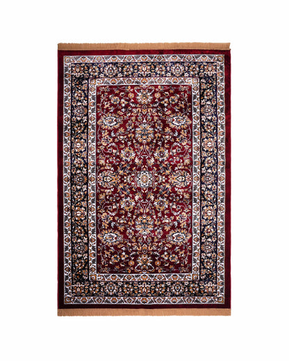 Nour Carpet | Red and Ivory
