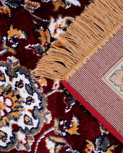 Nour Carpet | Red and Ivory