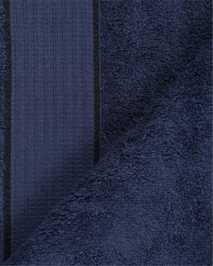 Set of 2 Sensation Bath Towel | Navy