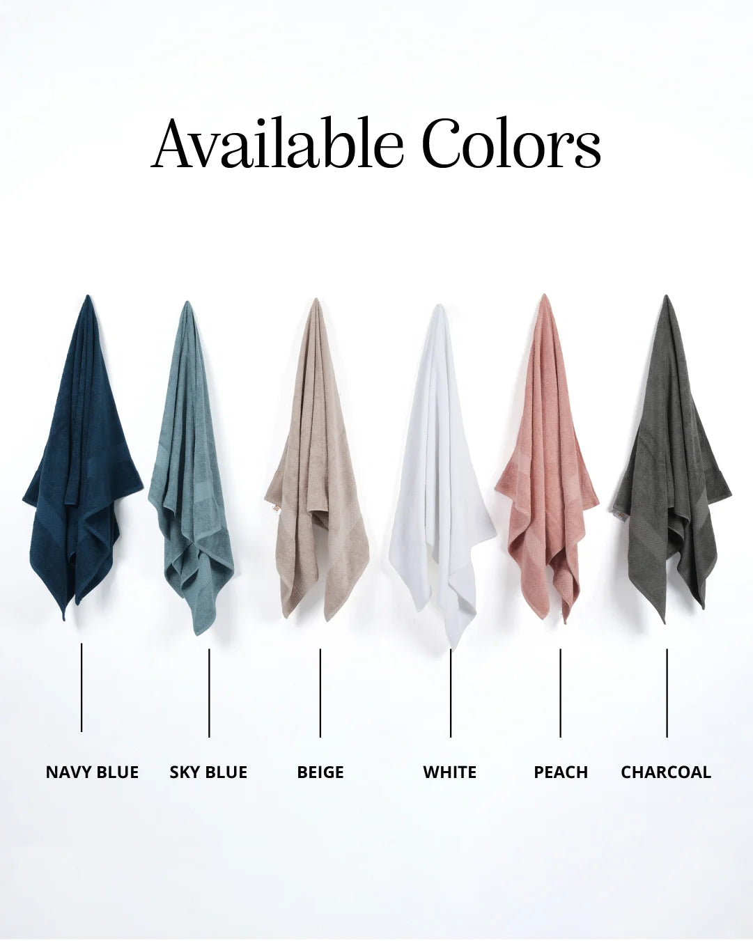 Luxe Living Bath Towel | Navy Blue