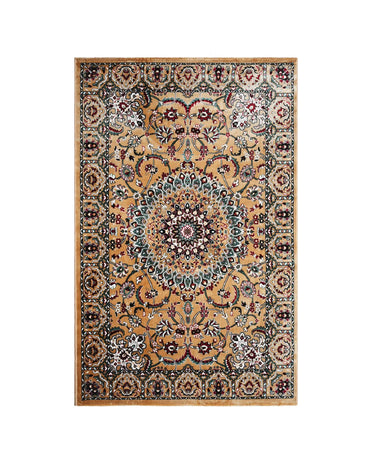 Vienna Traditional Medallion Gold Carpet