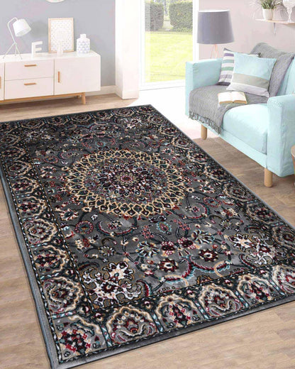 Vienna Carpet | Antique Grey - Multi colour