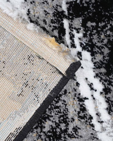 Vienna Abstract Gold and Black Carpet