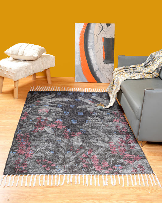 Plush Chenille Rug | Green