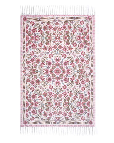 Plush Chenille Rug | Pink & Ivory
