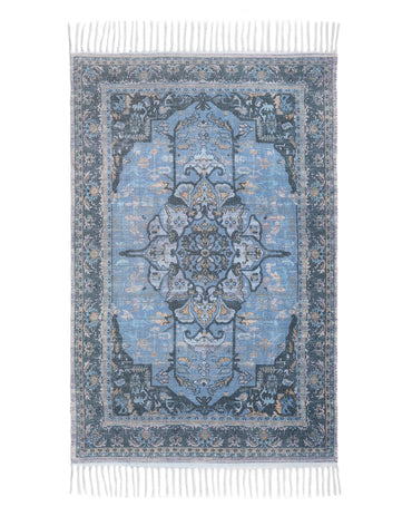 Plush Chenille Rug | Blue