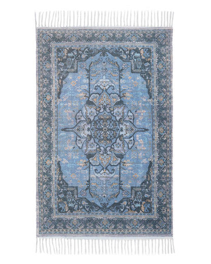 Plush Chenille Rug | Blue