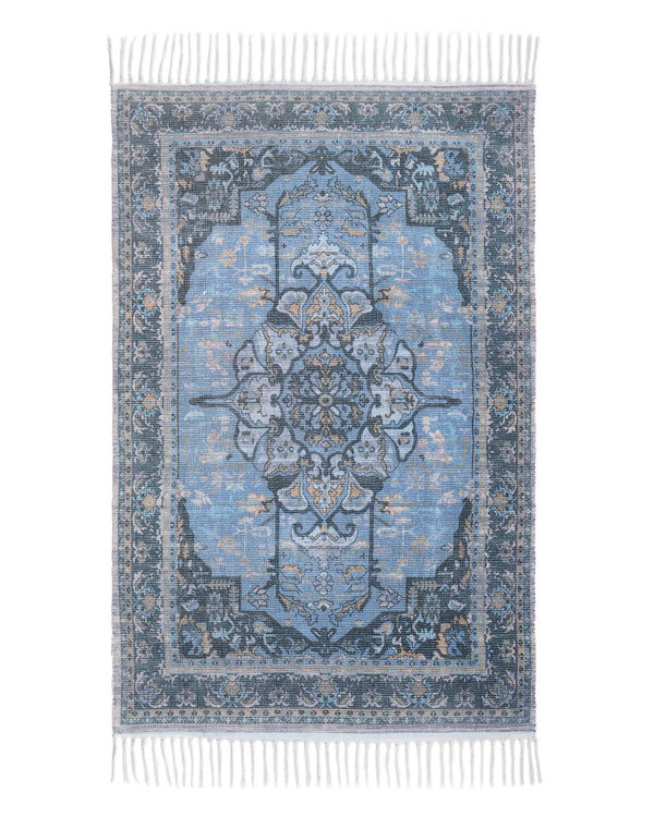 Plush Chenille Rug | Blue