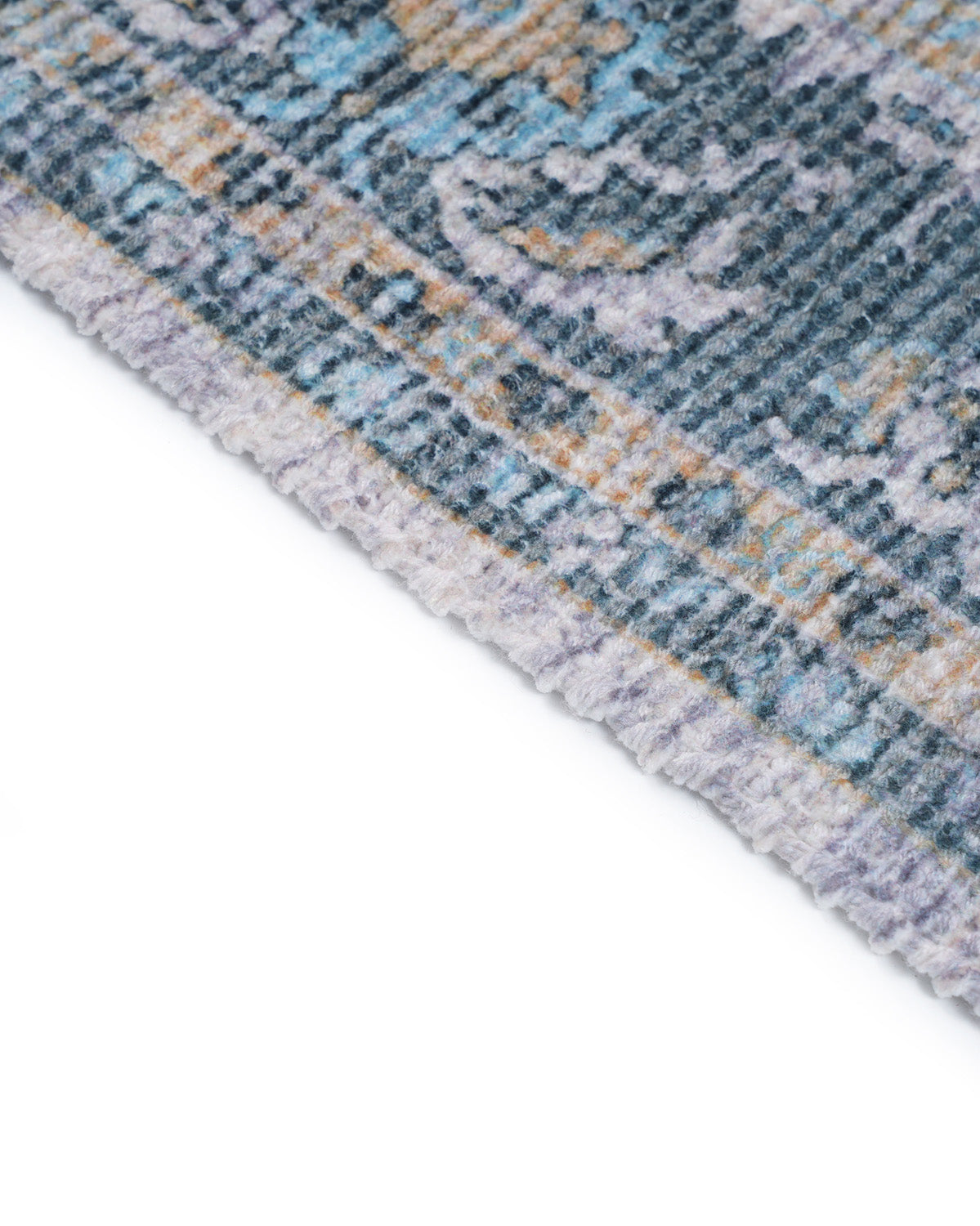 Plush Chenille Rug | Blue