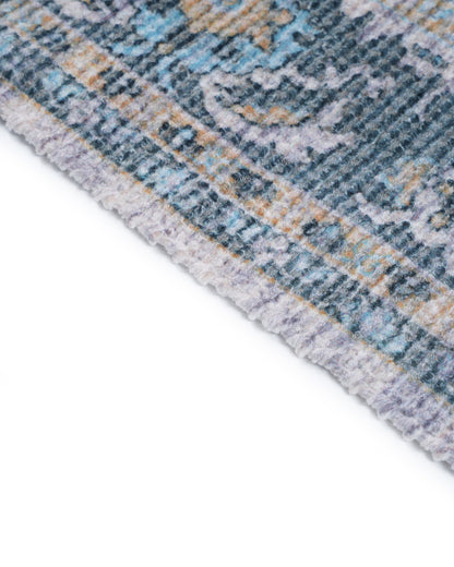 Plush Chenille Rug | Blue