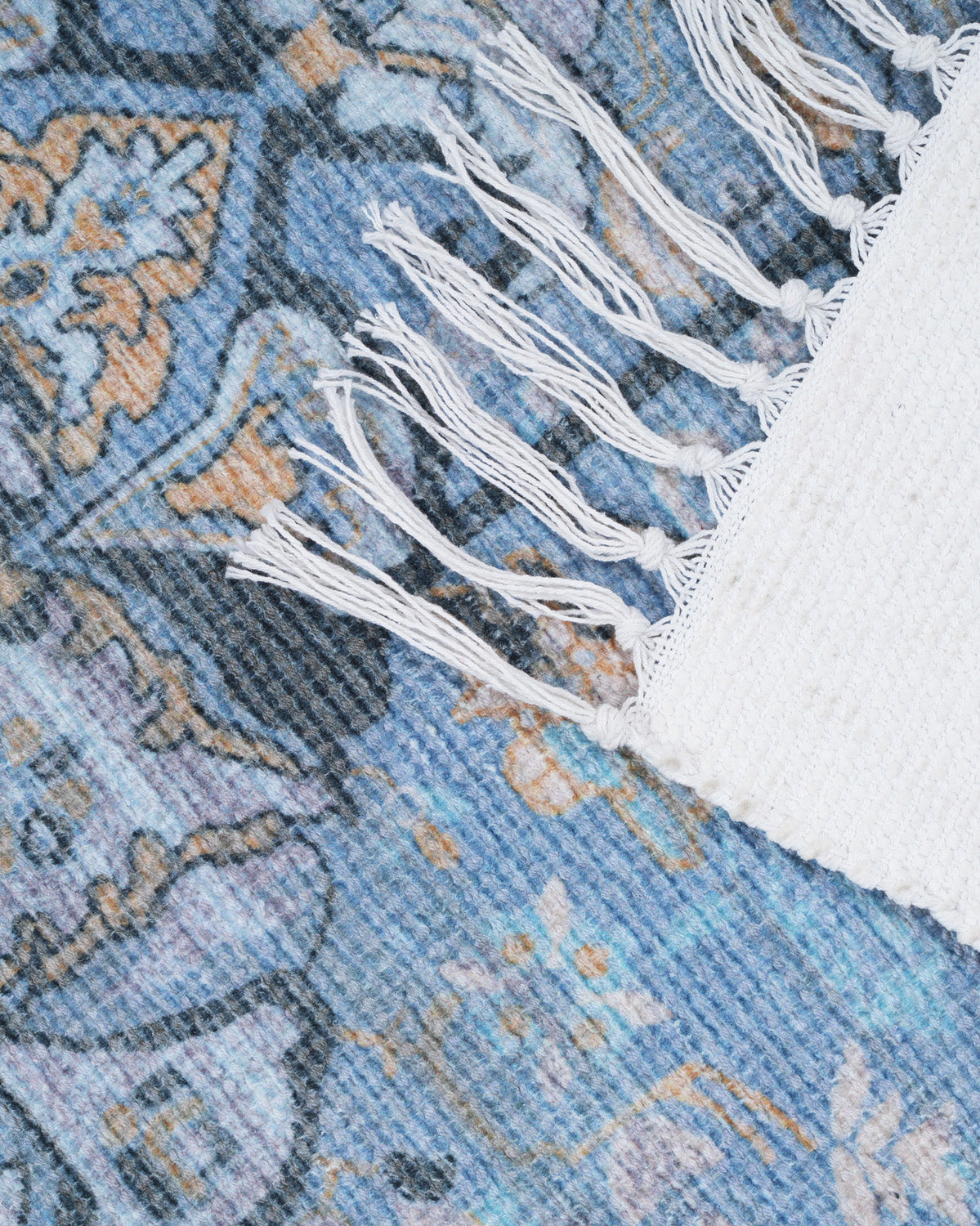 Plush Chenille Rug | Blue