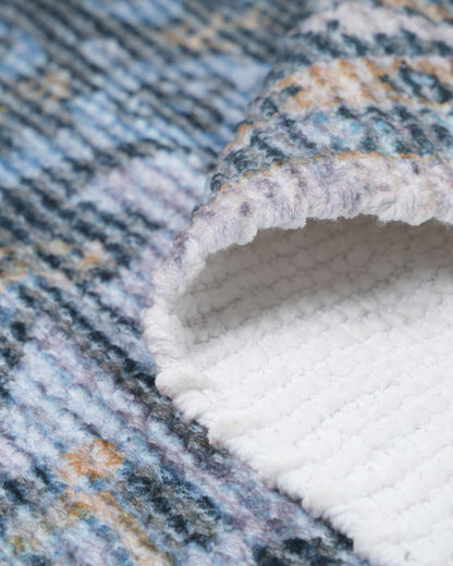 Plush Chenille Rug | Blue