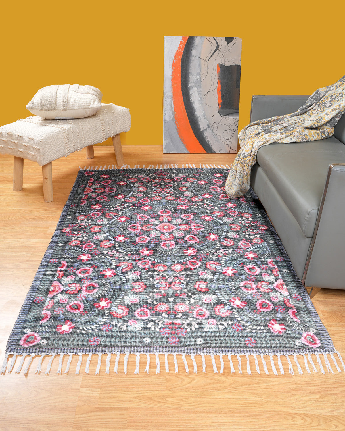 Plush Chenille Rug | Green
