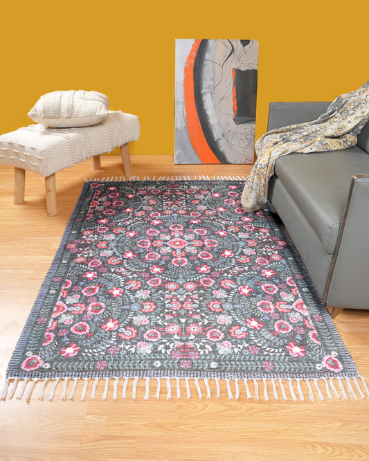 Plush Chenille Rug | Green