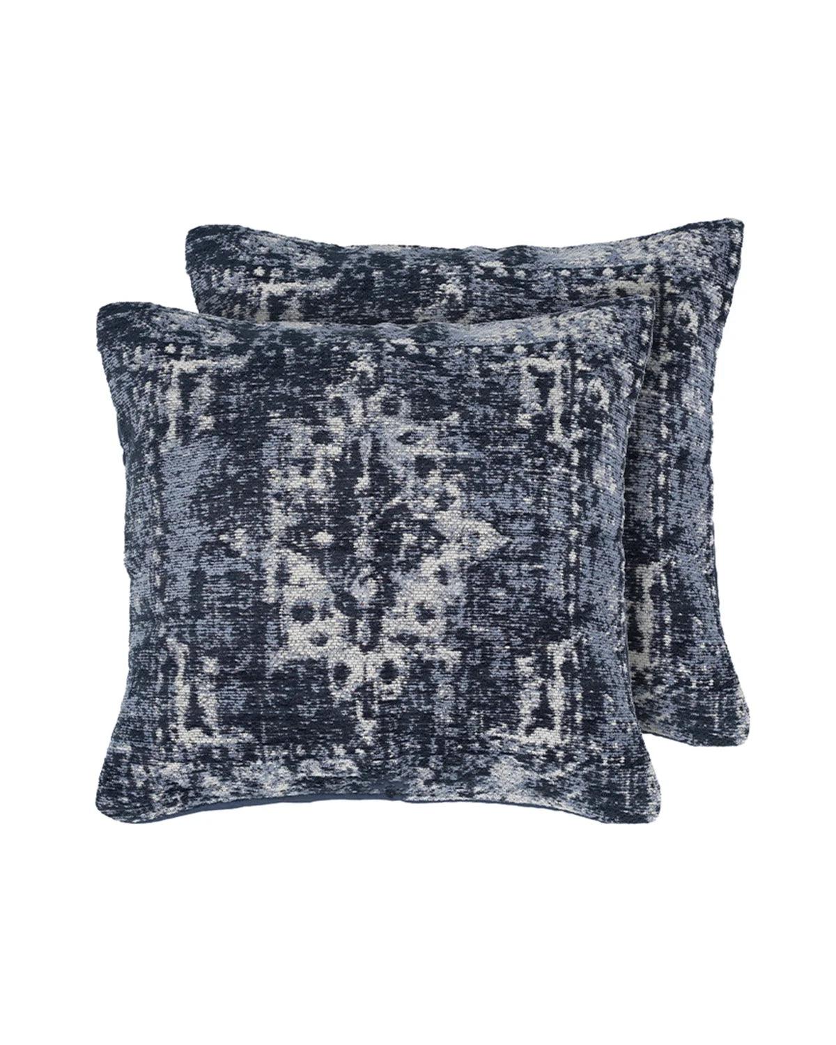 18X18 inch Steel Grey cotton cushion covers | Set of 2