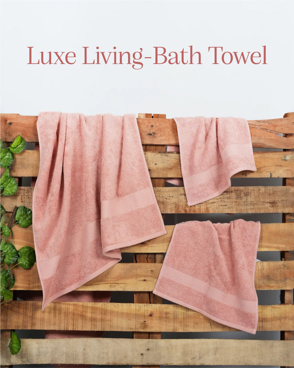 Luxe Living Bath Towel | Peach