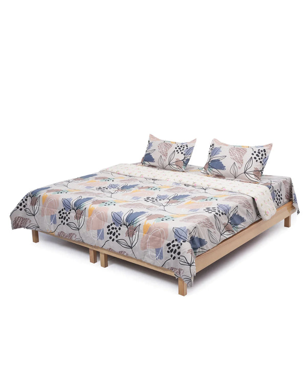 Dream Reversable Peach Abstract 220x240cm_Set_Of_4